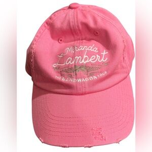Miranda Lambert Pink Tour distressed cap